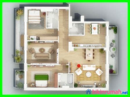 Desain Rumah Minimalis Sederhana 3 Kamar 1 Lantai Jual Bata Ekspos