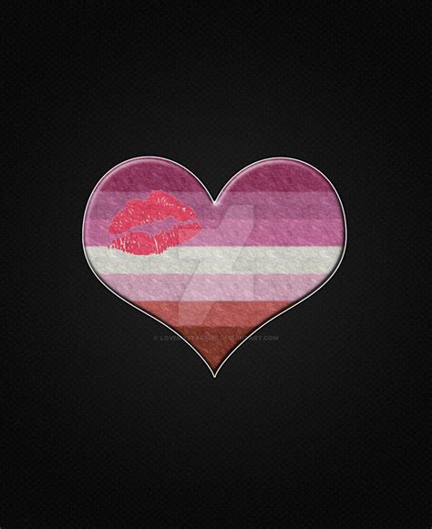 lipstick lesbian pride heart by lovemystarfire on deviantart