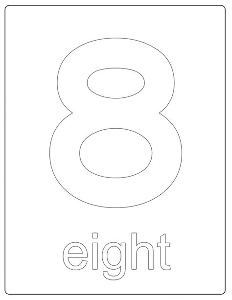 Number 8 Coloring Page Coloring Home