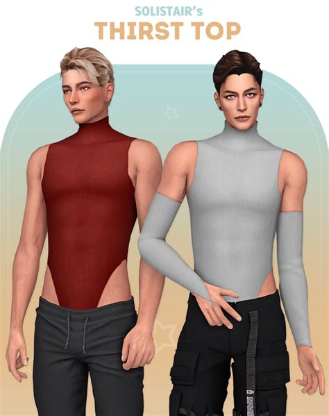 Thirst Top Solistair On Patreon Sims 4 Male Clothes Sims 4 Men