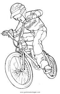 ¡colorea el dibujo de una bicicleta bmx en línea y diviértete protegiendo el medioambiente! bmx 13 gratis Malvorlage in Sport, Verschiedene Sportarten ...