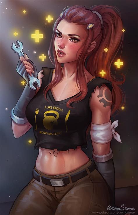 Brigitte By Aromasensei On Deviantart Overwatch Widowmaker Chun Li Divas Brigitte