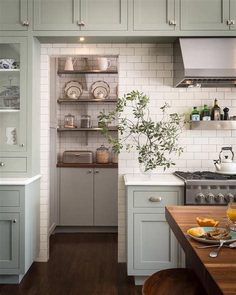 Kitchen Pantry Doorway With Subway Tiles Kitchen Cabinet Styles