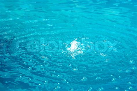 Blue Sparkling Water Stock Image Colourbox