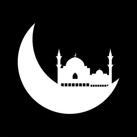 Croissant De Lune Avec Mosquée 6568088 Telecharger Vectoriel Gratuit