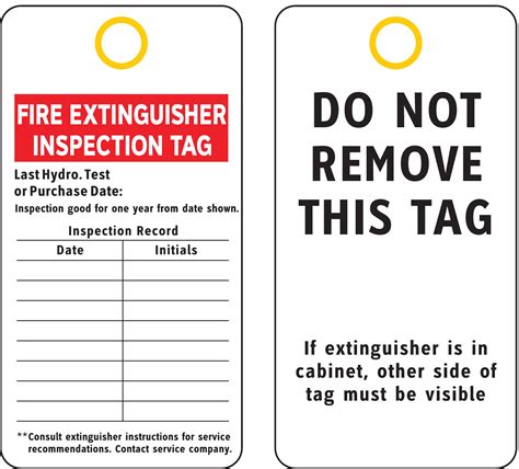 Inhalation injury · fire extinguisher powder ·. Safety Tag - Dubai - Fire Extinguisher Inspection Tag ...