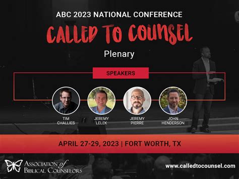 Called To Counsel 2023 Esteeming Gods Graces In Counseling Association Of Biblical Counselors
