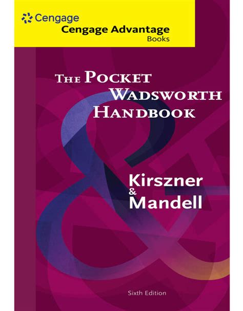 Cengage Advantage Books The Pocket Wadsworth Handbook 6th Edition