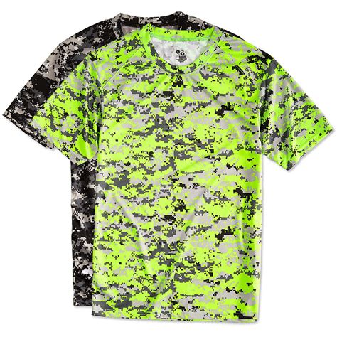 Custom Badger Digital Camo Performance Shirt Design Camouflage