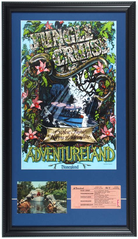 Disneyland Adventurelands Jungle Cruise 15x26 Custom Framed Print