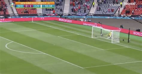 Юра лящук · июня 14. Patrik Schick's goal made Scotland's keeper crash into net ...