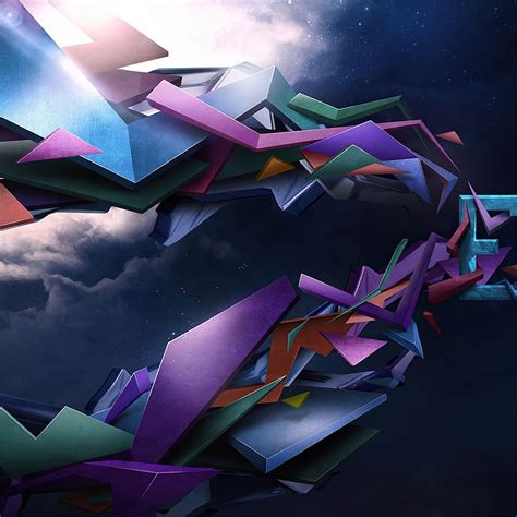 Artistic 3d Shapes 4k Abstract Ipad Wallpapers Free Download