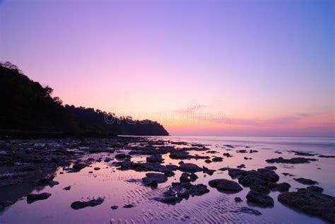 Koh Rok Island At Sunrise Krabi Thailand Stock Image Image Of Shore