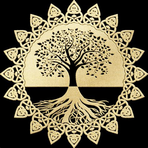 Celtic Sacred Trees Vector Bundle Svg Silhouette Ubicaciondepersonas