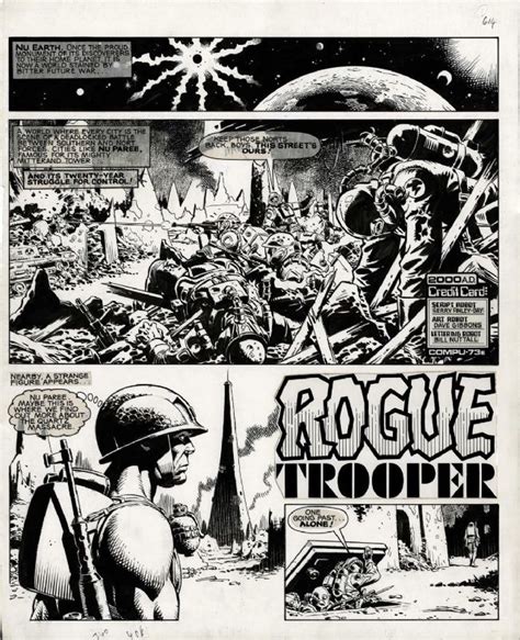 2000 Ad Prog 229 Rogue Trooper 2nd Appearance Comic Art Gallery Owner