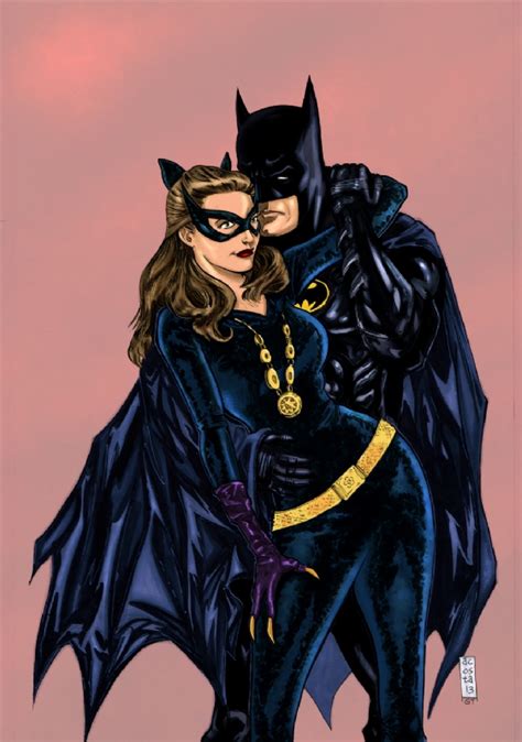 Batman And Catwomans Dirty Dancing Colored In Reid Masons Bats Love