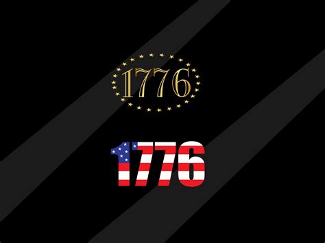 Usa Independence 1776 Logo Gold Graphic By Designprocess · Creative Fabrica