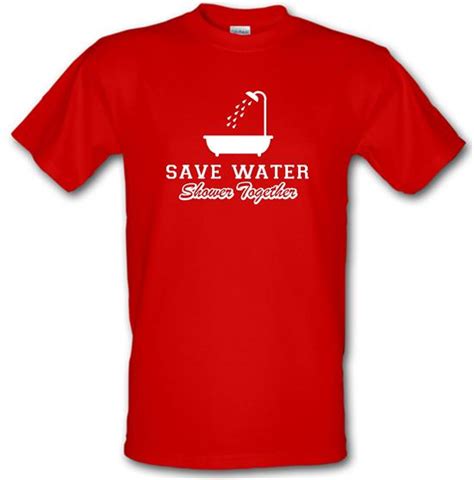 save water shower together t shirt by chargrilled