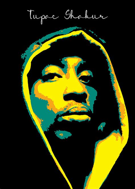 Tupac Shakur Tupac Amaru Shakur V2 Digital Art By Taurungka Graphic