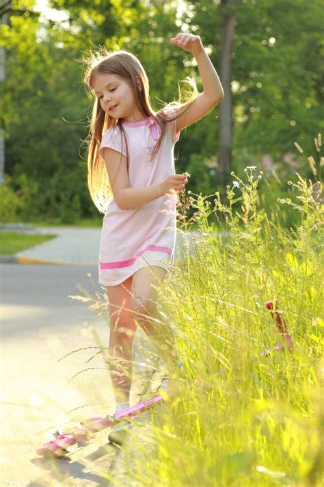 Lovely Little Girl Outdoor Stock Image Image Of Park 44111177