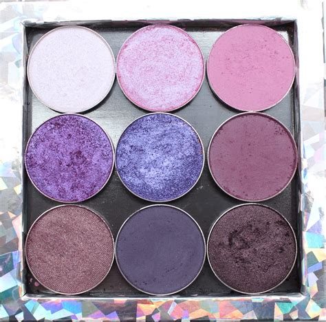 Makeup Geek Purple Palette Swatches On Fair Skin