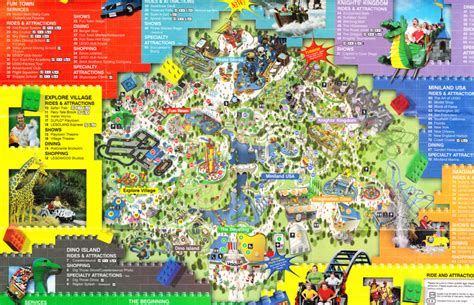 Theme Park Brochures Legoland California Resort Map 2017 Vlrengbr