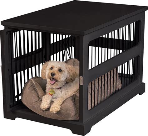 Merry Products Slide Aside Single Door Furniture Style Dog Crate And End