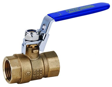 Grainger Approved Ball Valve Brass Inline 2 Piece Pipe Size 34 In