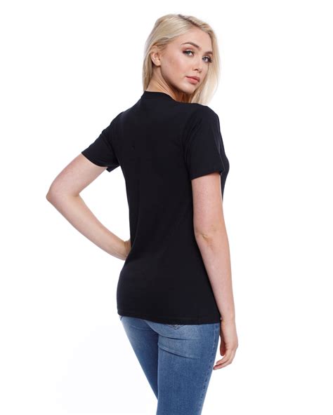 startee ladies cotton crew neck t shirt alphabroder