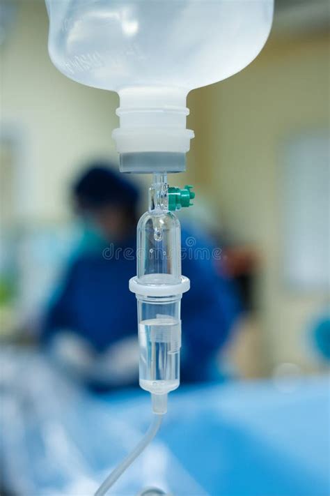 Iv Fluid Intravenous Drop Saline Drip Hospital Room Medical Concept