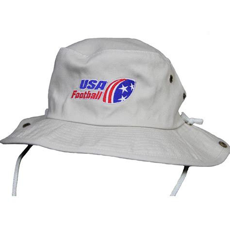 Usa Football Embroidered Bucket Hat Embroidered Bucket Hat Hats