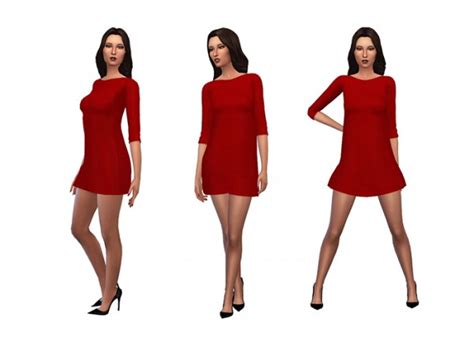 Simsworkshop Amarylls Sweater Dress Recolored By Deelitefulsimmer