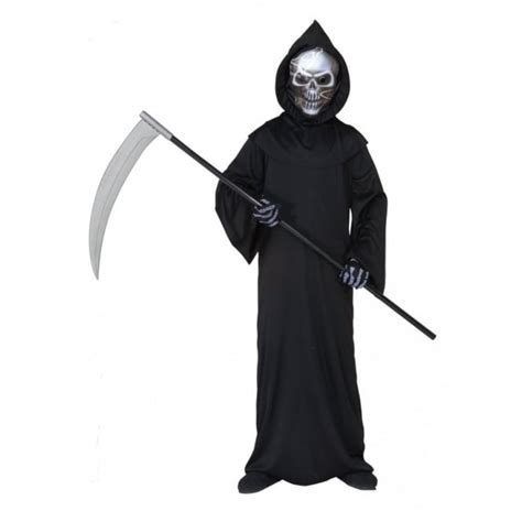 Holographic Grim Reaper Kids Fancy Dress Costume