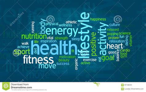 Concept Of Health And Wellness Stock Illustration