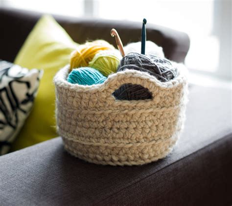 Chunky Crocheted Basket All About Ami