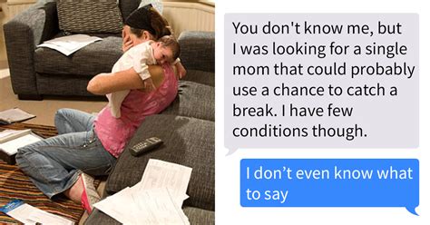 struggling single mom gets a message from a complete stranger and things escalate quickly