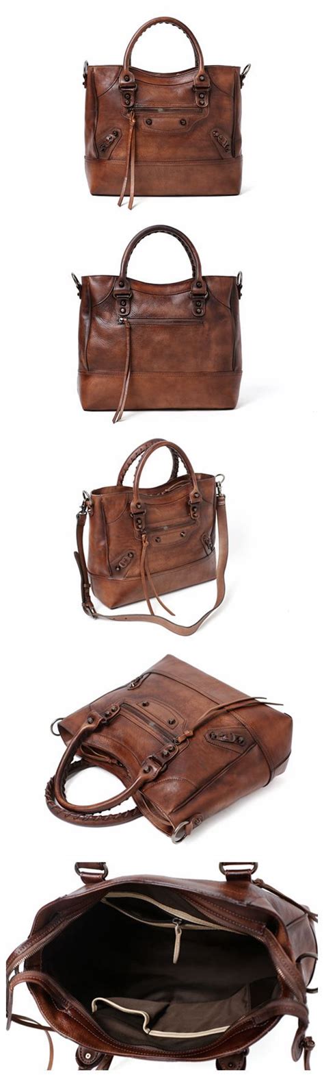 Handmade Full Grain Leather Handbag Designer Handbag Women Handbag