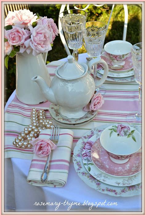 Rosemary And Thyme Celebrating Roses Tea Party Table High Tea Party