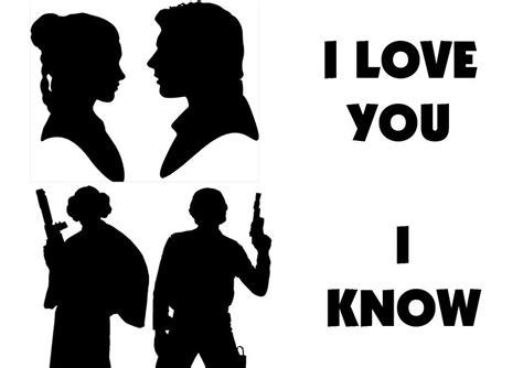 Starwars Mug Template - "I love you... I know" | Star wars silhouette