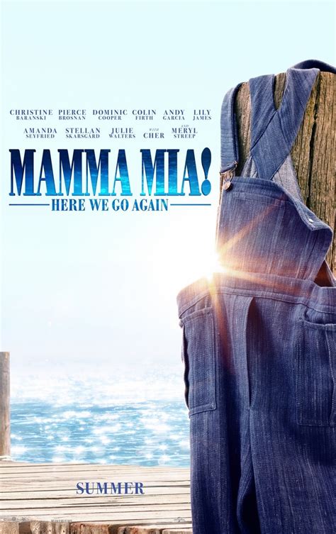 hollywood spy sun kissed abba happy mama mia here we go again sequel trailer is here with