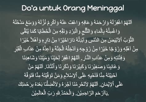Bacaan Doa Untuk Orang yang Meninggal Dunia