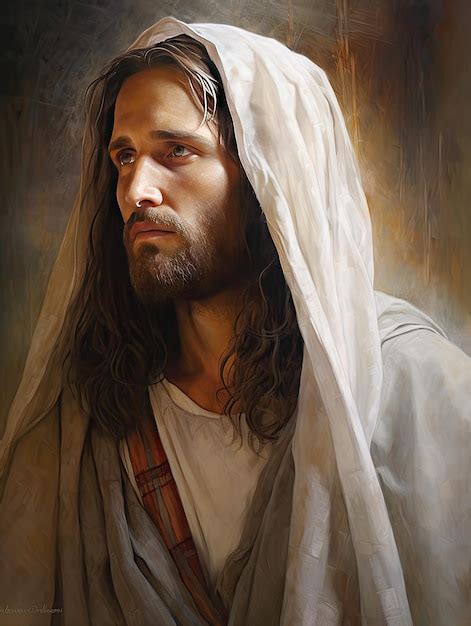 Premium Photo Beautiful Portrait Of Jesus Christ Of Nazareth God