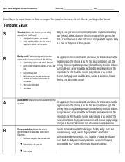 SBAR Form 2 Docx SBAR Situation Background Assessment Recommendation