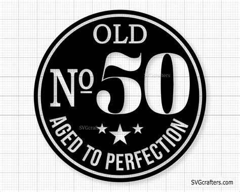 50th Birthday Svg 50th Svg Old Number 50 Svg 50th Cut File Etsy Uk