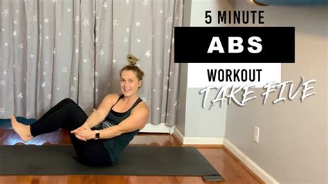Five Minute Ab Workout Take Five Day YouTube
