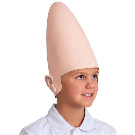 Alien Cone Bald Head Weird Costume Accessory Egg Shaped Heads Props