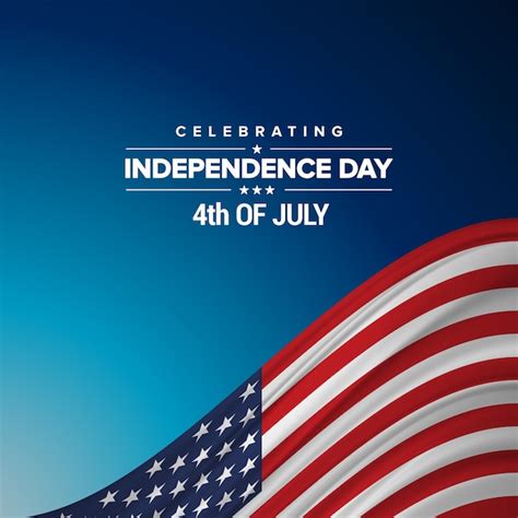 Free Vector Usa Independence Day Design With American Flag
