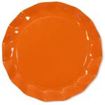 Assiettes Jetables Maxi Cm Oranges Vaisselle Jetable Unie