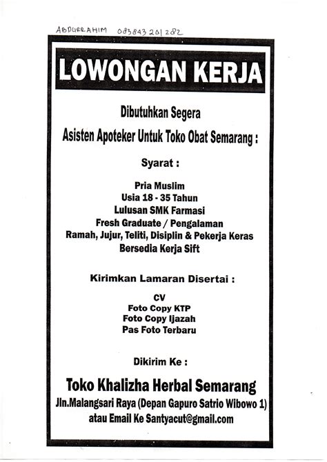 Almost 70% the archipelago of indonesia is covered by tropical nagabhuana anekapiranti is an established furniture company in solo, central java, indonesia which manufacturing as well as exporting outdoor. Lowongan Kerja Lulusan Smk Kimia Industri Terbaru | Github Loker