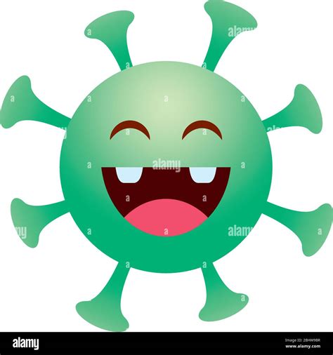 Concepto De Emoji Covid 19 Icono De Virus De La Coronavirus De Emoji